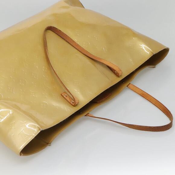 LOUIS VUITTON Monogram Vernis Reade GM Tote Bag Beige M91140 - Picture 6 of 12